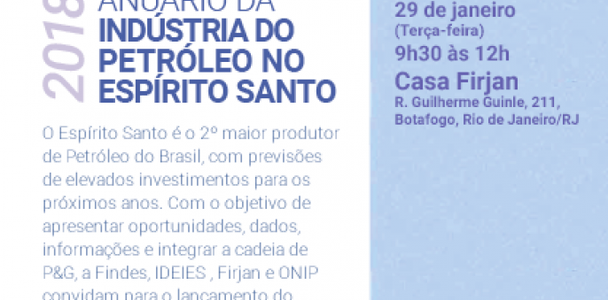 Lançamento do anuário da Indústria do Petróleo no Espírito Santo