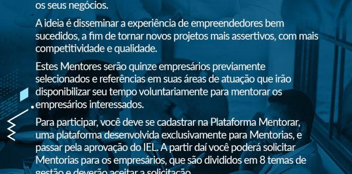 Mentores de negócio IEL