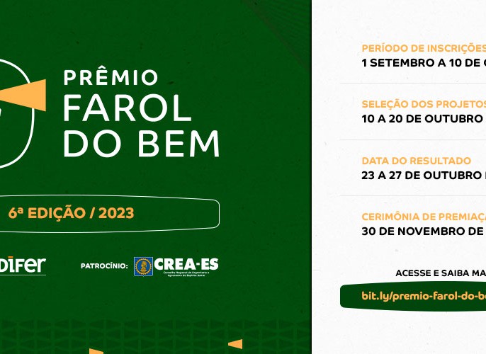 Inscrições abertas para Prêmio Farol do Bem