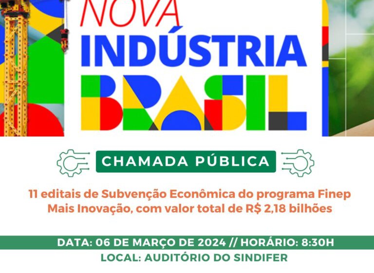 Participe da Chamada Pública FINEP – Mais Inovação Brasil